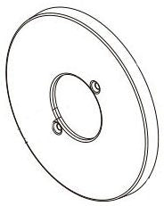 Delta Modern RP103697SP Escutcheon and Base Plate