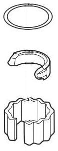 Brizo Belo RP50581 Ring, Clip and Spacer Assembly