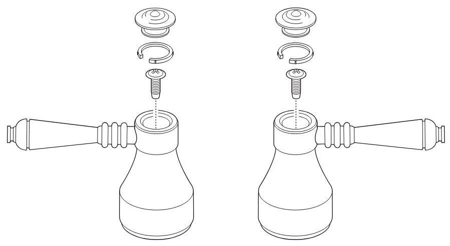 Brizo Tresa RP61003SS Two Metal Lever Handle Kit