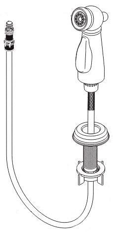 Brizo Traditional RP61013PN Spray and Hose Assembly