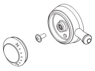 Delta Cassidy RP72571RB Temperature Knob, Cover & Set Screw