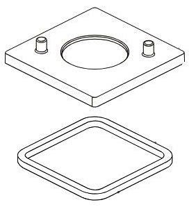 Delta Ara RP76058BL Roman Tub Spout Base and Gasket