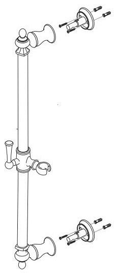 Brizo Traditional RP77097RB Slidebar Assembly