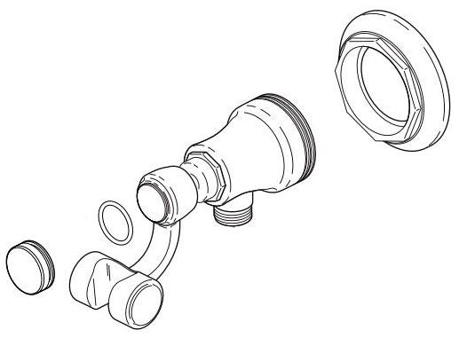 Brizo Rook RP81158PC Handshower Wall-Mount Bracket