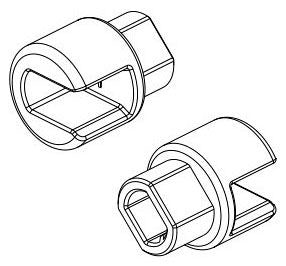 Delta Sanborne:RP81228 Family Seat Hinge Adapter (Left and Right)