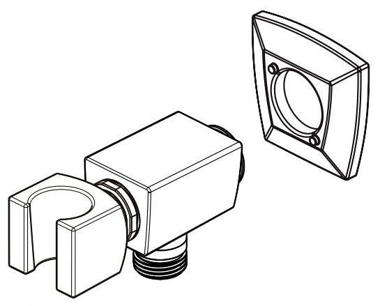 Brizo Vettis RP92057PC Wall Outlet