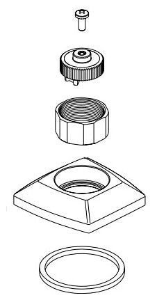 Brizo RP92221NK Handle Base and Hardware