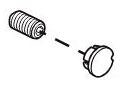 Brizo RP92512BL Set Screw and Button