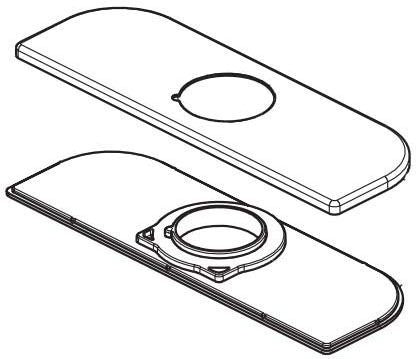 Peerless Precept RP93975BL Escutcheon and Base Plate