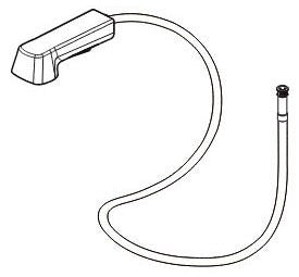 Peerless Xander RP93990BL Wand and Hose Assembly