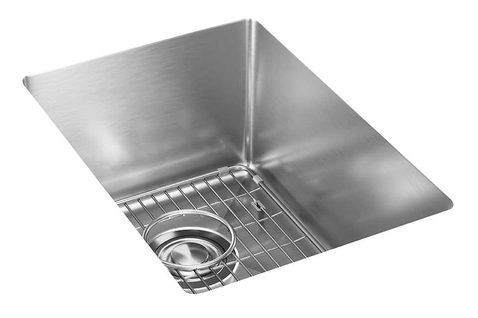 Elkay Crosstown 18 Gauge Stainless Steel 13-1/2" x 18-1/2" x 9" Single Bowl Undermount Bar Sink Kit