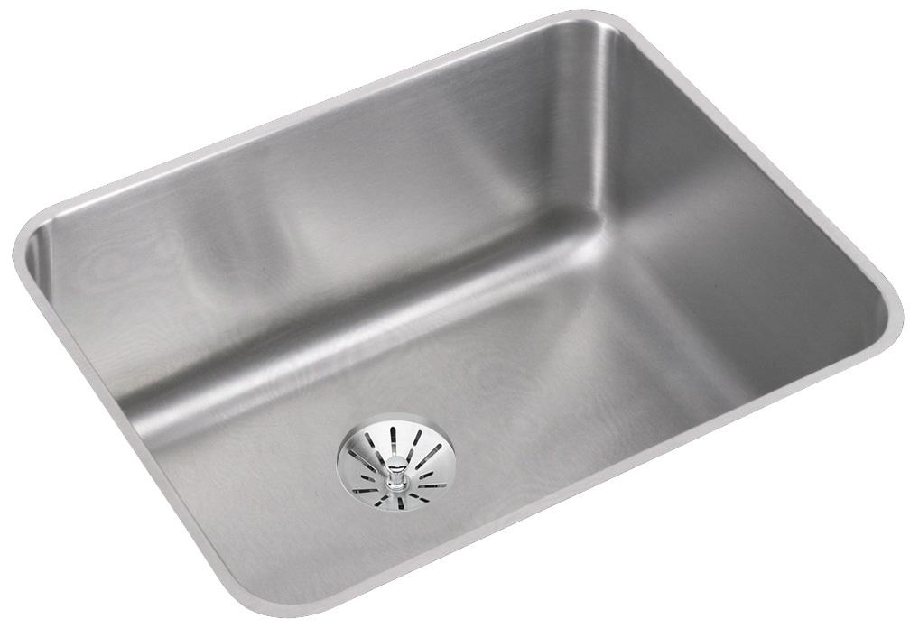 Elkay Lustertone Classic Stainless Steel 23-1/2" x 18-1/4" x 10" Single Bowl Undermount Sink with Perfect Drain®
