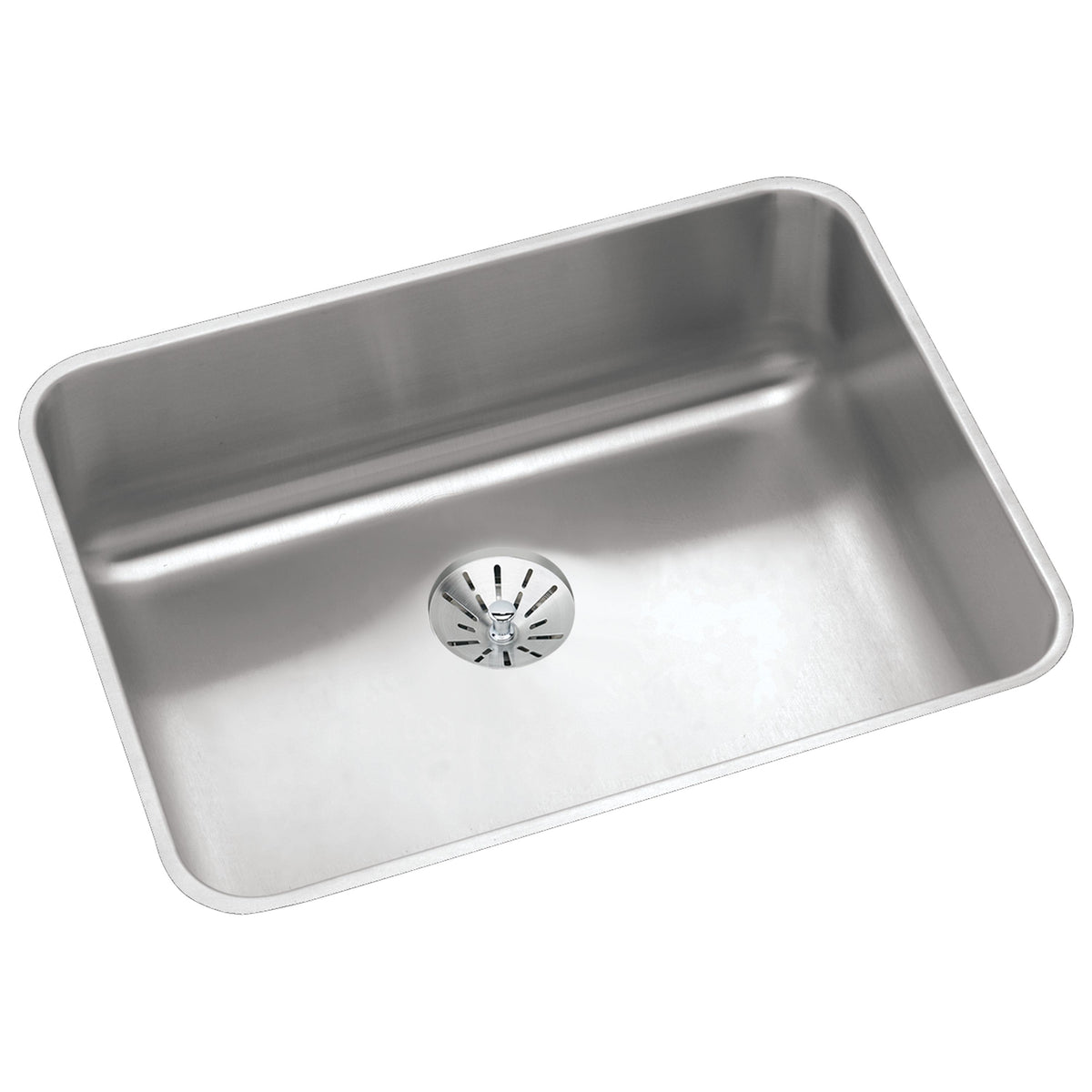 Elkay Lustertone Classic Stainless Steel 23-1/2" x 18-1/4" x 7-1/2" Single Bowl Undermount Sink with Perfect Drain®