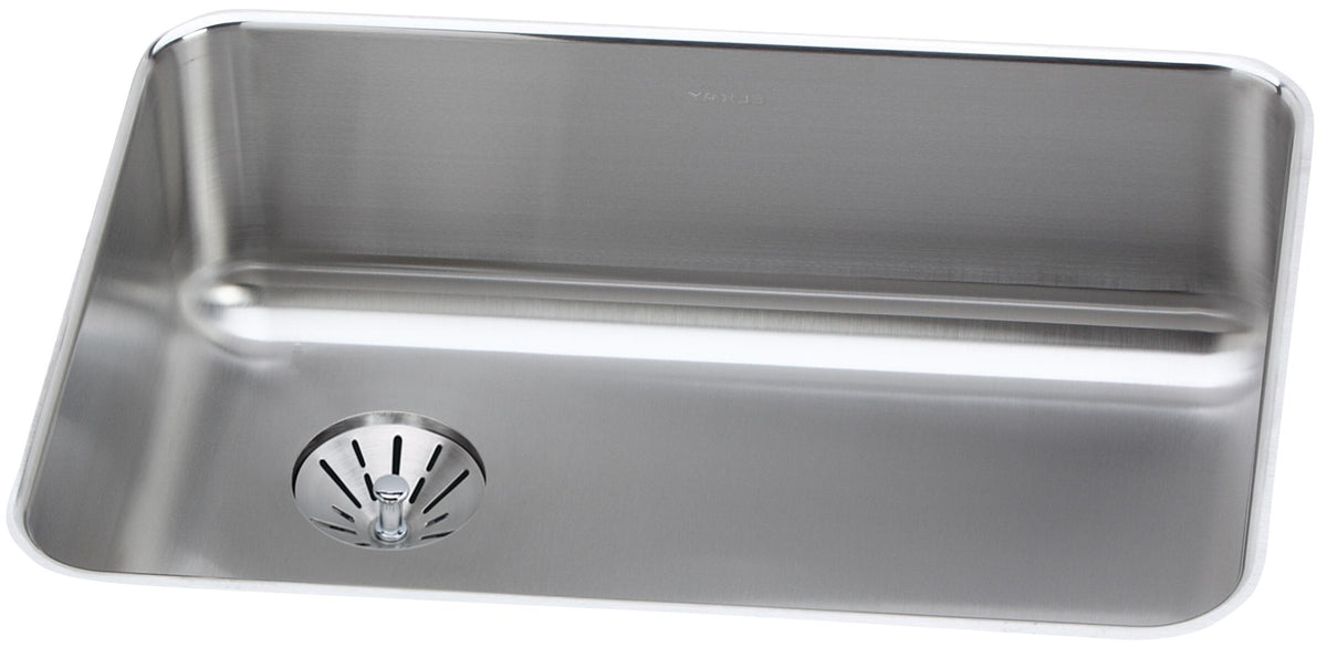 Elkay Lustertone Classic Stainless Steel 25-1/2" x 19-1/4" x 8" Single Bowl Undermount Sink with Left Perfect Drain®