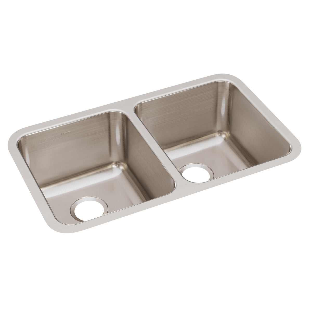 Elkay Lustertone Classic Stainless Steel 30-3/4" x 18-1/2" x 10" Equal Double Bowl Undermount Sink