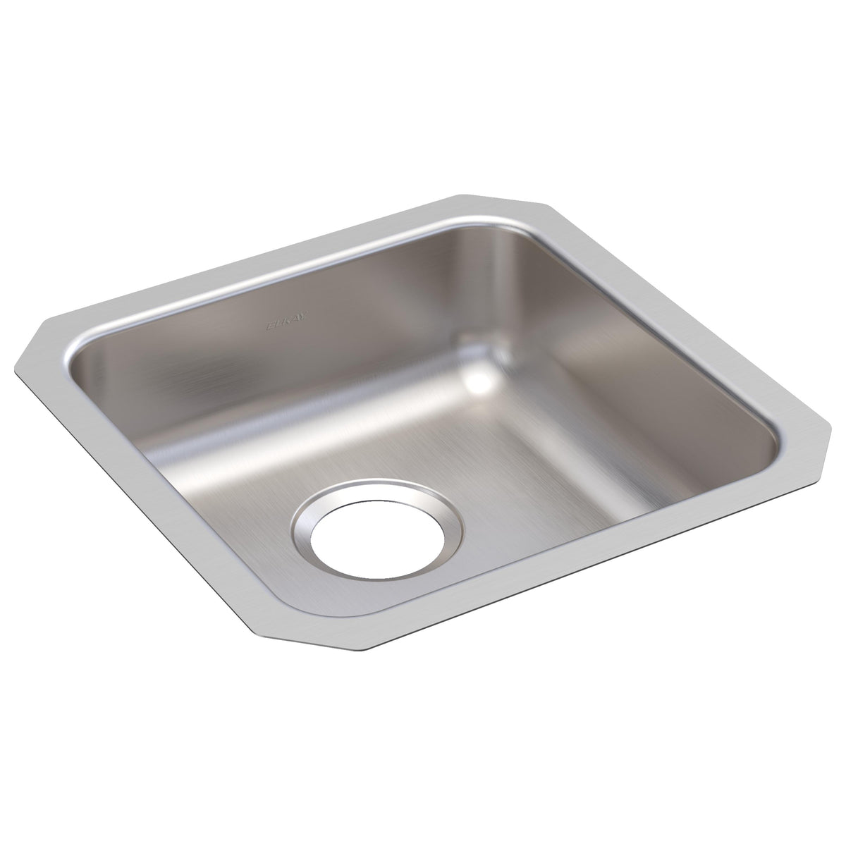 Elkay Lustertone Classic Stainless Steel 16-1/2" x 16-1/2" x 5-3/8" Single Bowl Undermount ADA Sink