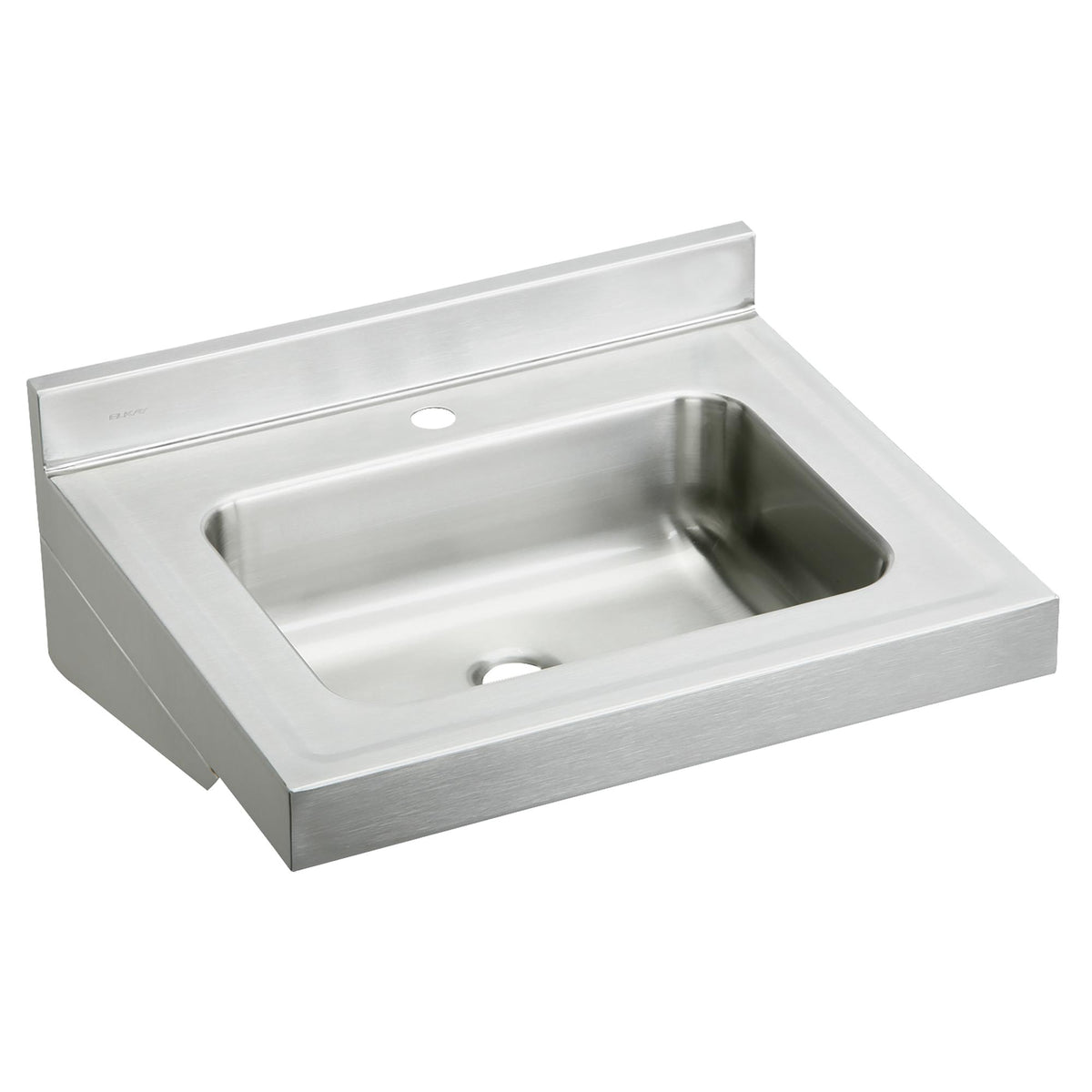 Elkay Stainless Steel 22" x 19" x 5-1/2" 1-Hole Wall Hung Lavatory Sink