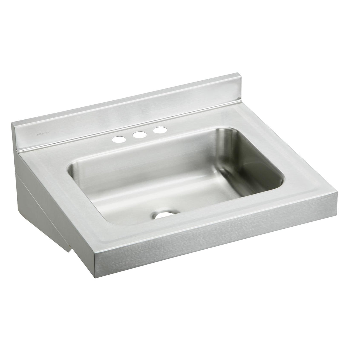 Elkay Stainless Steel 22" x 19" x 5-1/2" Wall Hung CS3-Hole Lavatory Sink