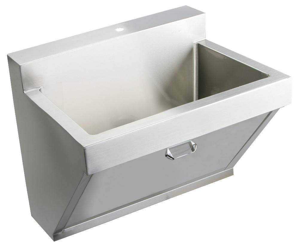 Elkay Stainless Steel 30" x 23" x 11" Wall Hung Single Bowl Surgeon 1-Hole Scrub Sink