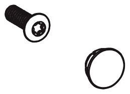 Moen 150036 Screw And Cap Kit Chr