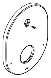 Moen 200809 M-Core Escutcheon Kit, Chr
