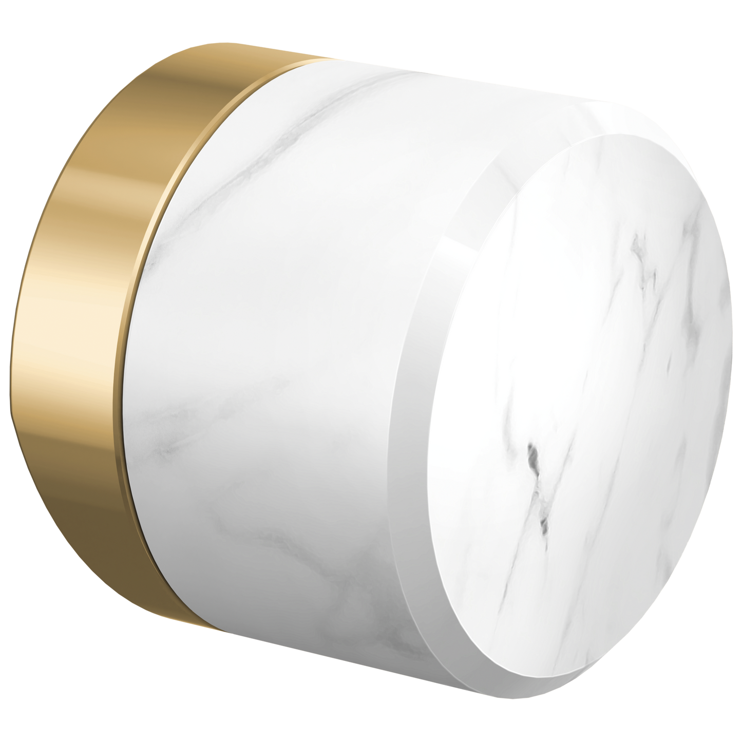 Brizo Odin HKK175 Kitchen Faucet White Marble Knob Handle Kit - Polished Gold / Marble
