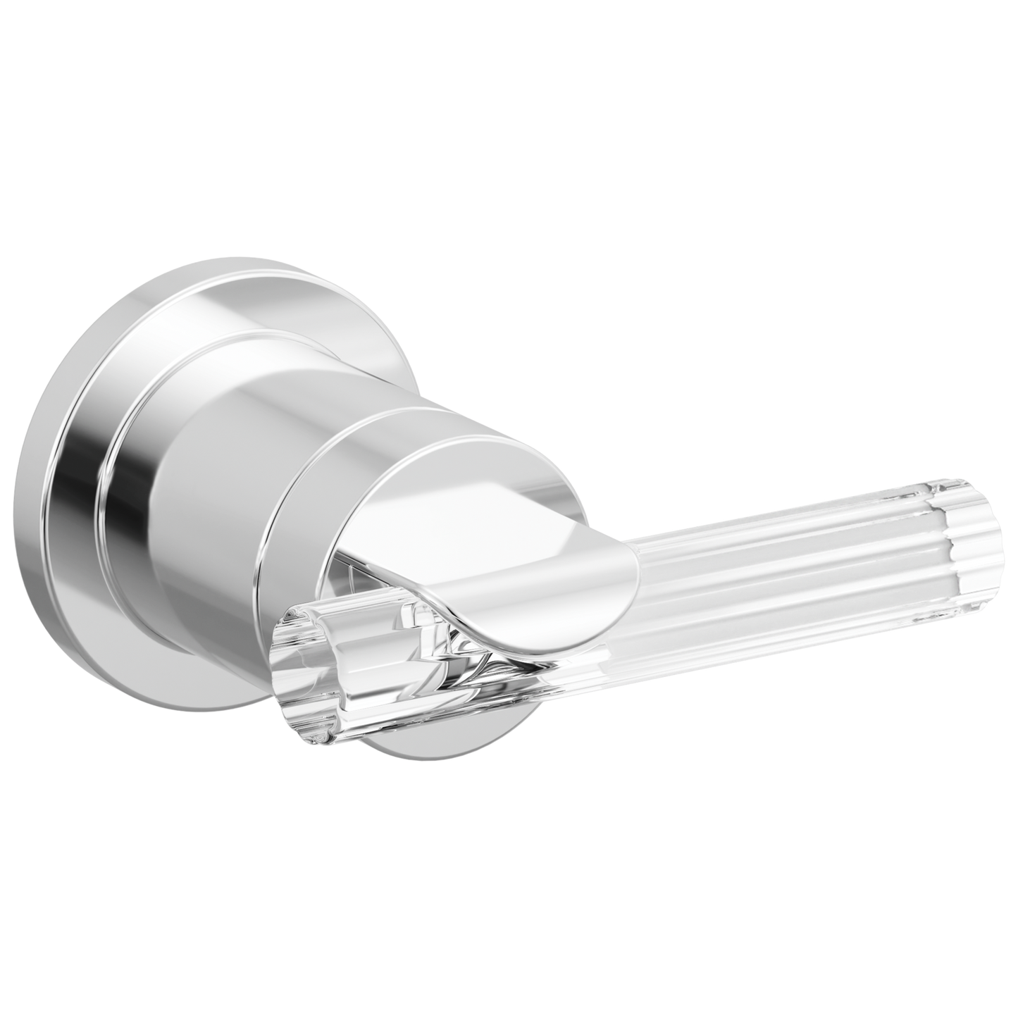 Brizo Roccesco HL58110 Single-Handle Wall Mount Lavatory Lever Handle Kit - Polished Chrome / Clear Acrylic