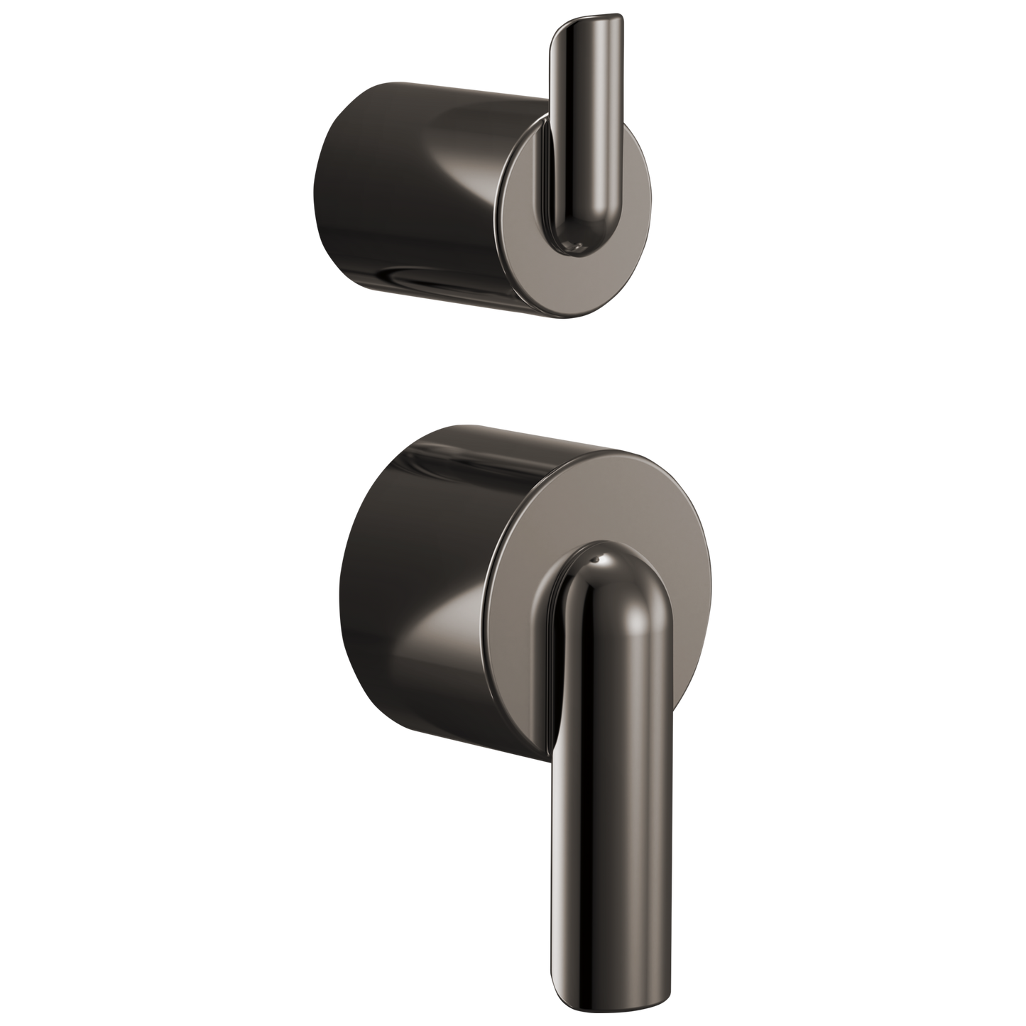 Brizo Roccesco HL75P111 Pressure Balance Valve with Integrated Diverter Trim Bent Lever Handle Kit - Brilliance Black Onyx