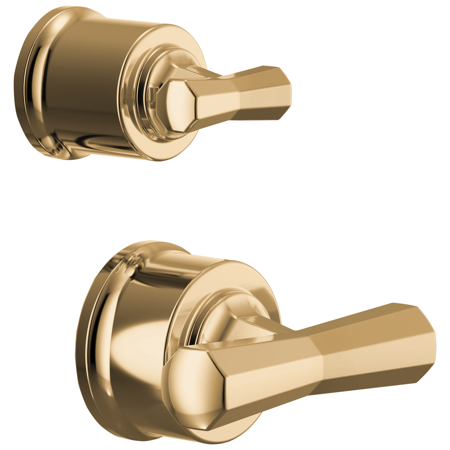 Brizo Beauclere HX75P65 Pressure Balance Valve with Integrated Diverter Trim Cross Handle Kit - Polished Gold