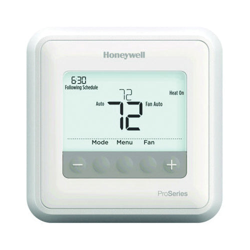 Honeywell TH4110U2005/U T4 Pro | Programmable Thermostat - 1 Heat/1 Cool Heat Pump Systems • 1 Heat/1 Cool Conventional Systems