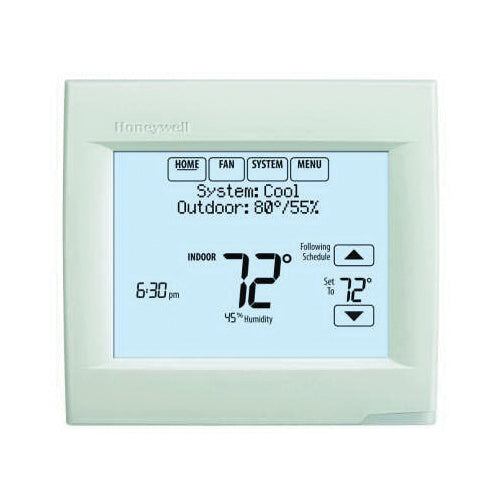 Honeywell TH8321WF1001/U VisionPRO 8000 | WiFi Programmable Thermostat - Up to 3 Heat/2 Cool Heat Pump Systems • Up to 2 Heat/2 Cool Conventional Systems