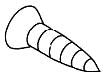 KOHLER K-1019387 Screw, 8-18 X .750