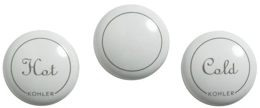 KOHLER K-1077791 Plug Buttons for Fairfax Centerset Faucets