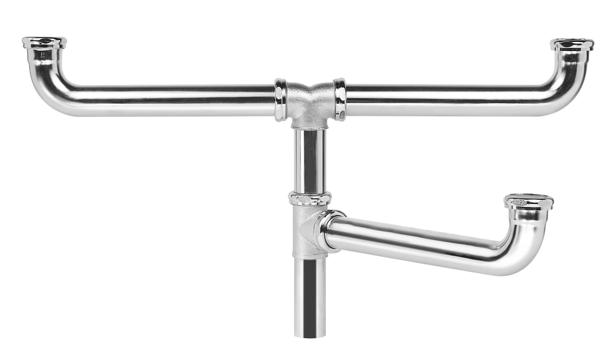 Elkay 3-1/2" Drain Fitting Center Outlet for Triple Bowl Sinks with Offset Center Drain
