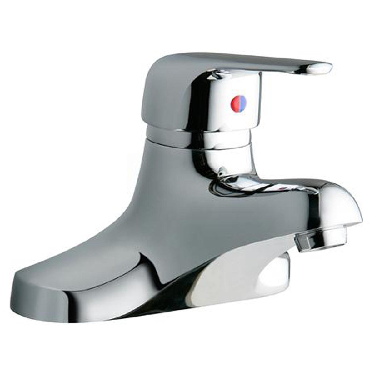 Elkay 4" Centerset with Exposed Deck Lavatory Faucet Integral Spout Single Control 4" Wristblade Handle Chrome