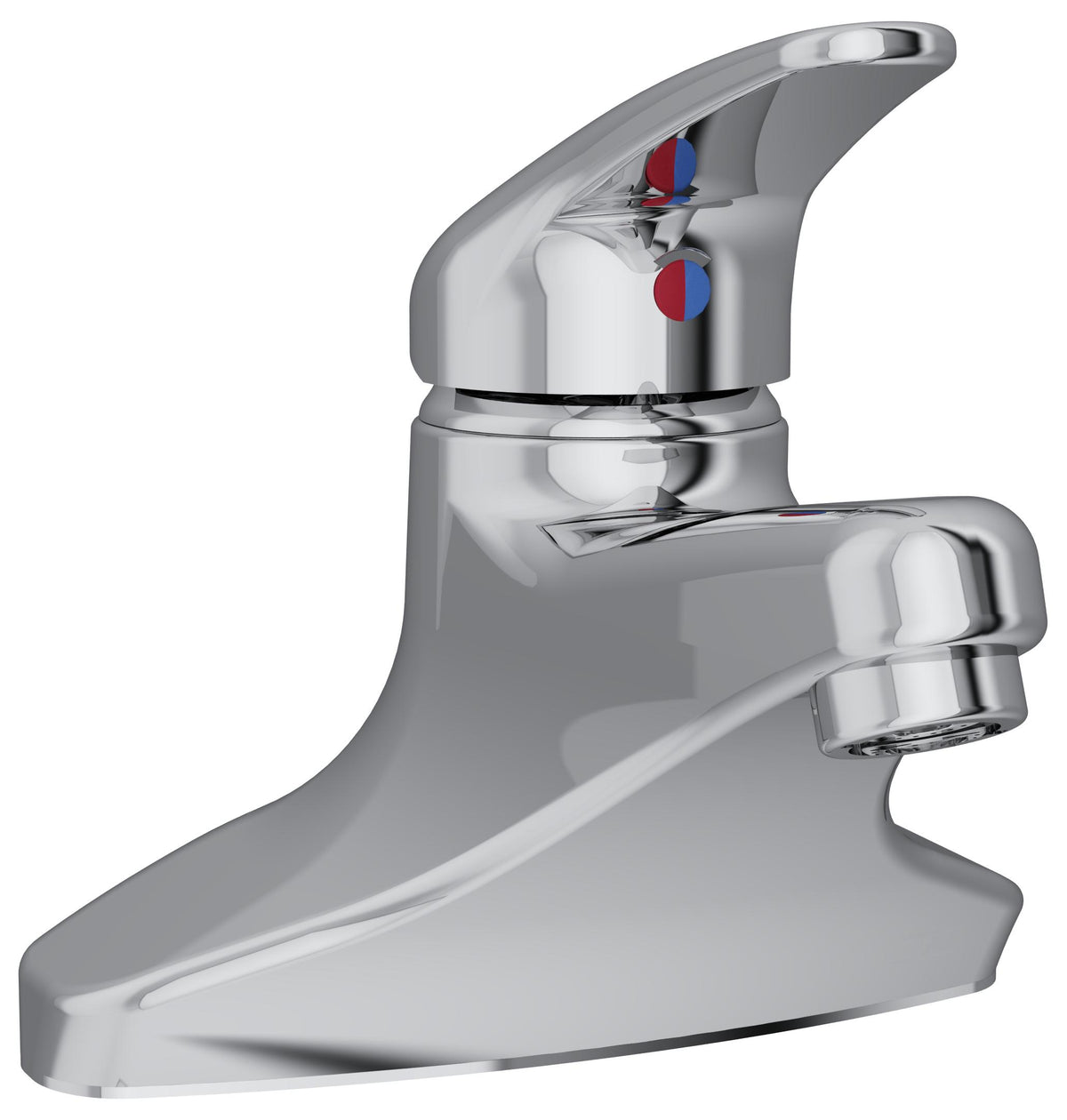 Elkay 4" Centerset with Exposed Deck Lavatory Faucet Pop-Up Drain Integral Spout Single Control 4" Wristblade Handle