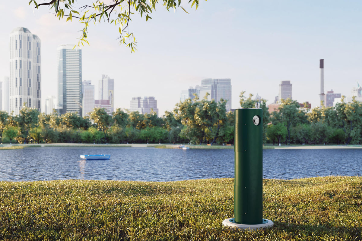 Elkay Outdoor Pedestal Fountain Non-Filtered Non-Refrigerated Evergreen