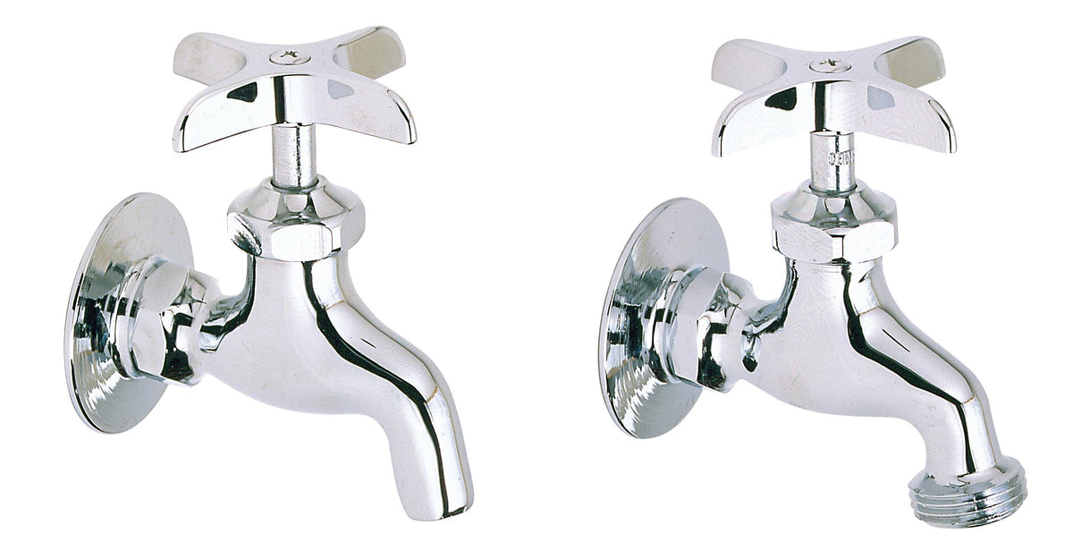 Elkay Commercial Service/ Utility Single Hole Wall Mount Faucet 1 pair Chrome