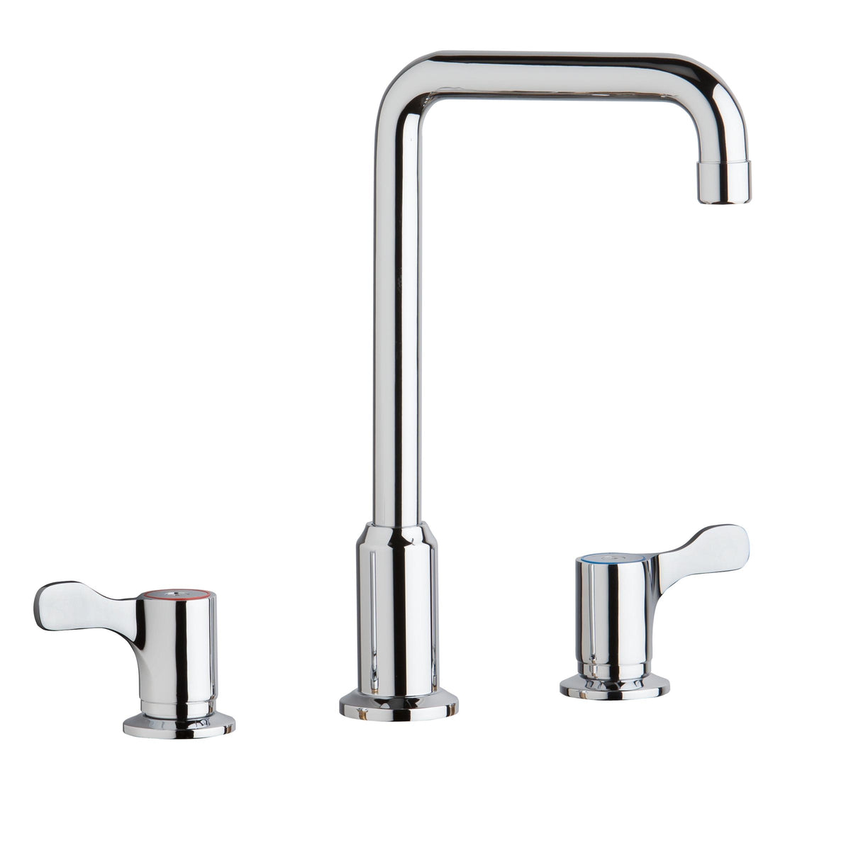 Elkay 8" Centerset Concealed Deck Mount Faucet with Arc Tube Spout and 2-5/8" Lever Handles + 6" Spout Reach Chrome