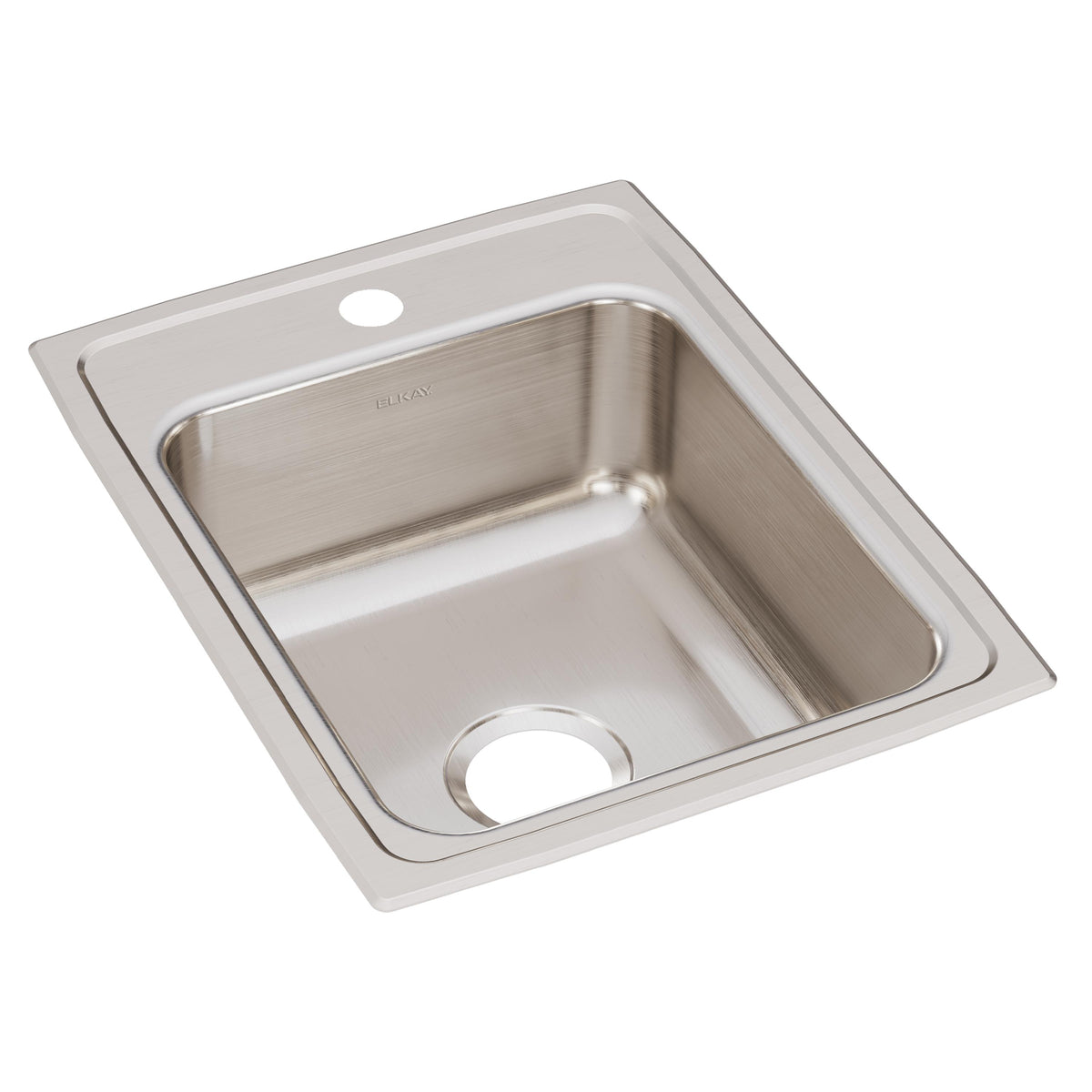 Elkay Lustertone Classic Stainless Steel 17" x 22" x 7-5/8" 1-Hole Single Bowl Drop-in Sink