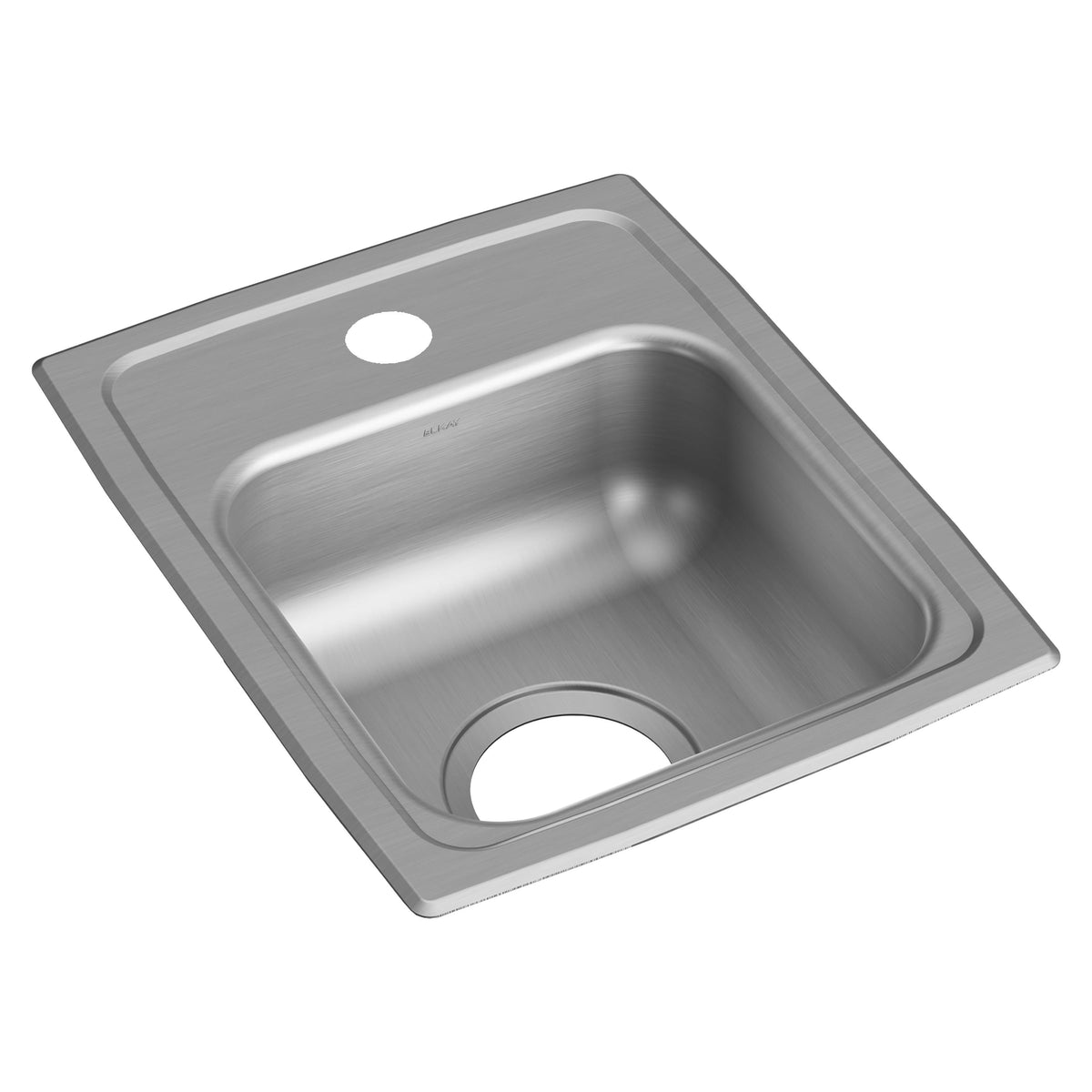 Elkay Lustertone Classic Stainless Steel 13" x 16" x 6-1/2" 1-Hole Single Bowl Drop-in ADA Sink