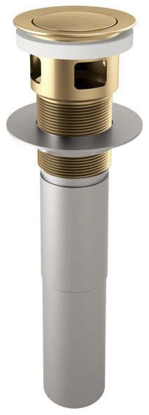 Brizo RP81628GL Push Button Pop-Up With Overflow
