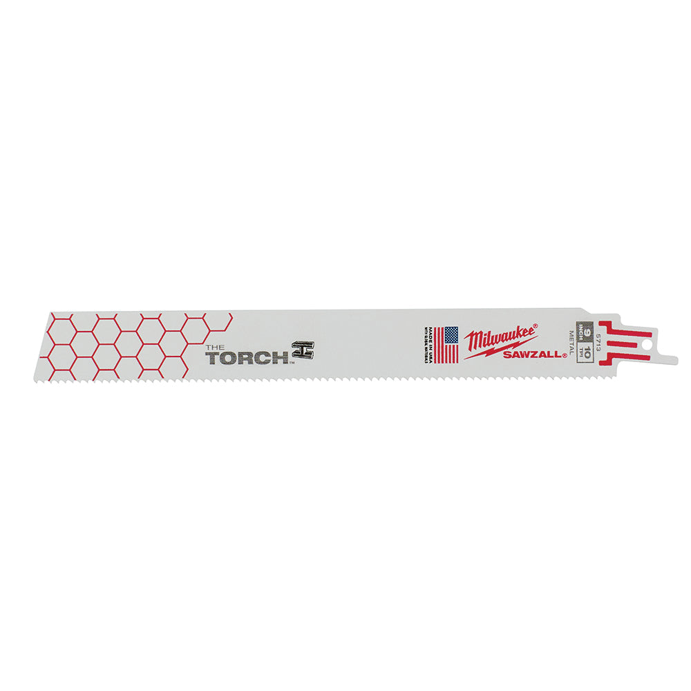 Milwaukee 48-00-5713 9" | 10-TPI The Torch SAWZALL Blades (Pack of 5)