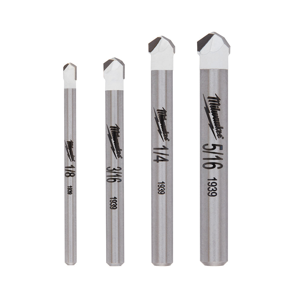 Milwaukee 48-20-8998 Tile and Natural Stone Bit Set (4-Piece)