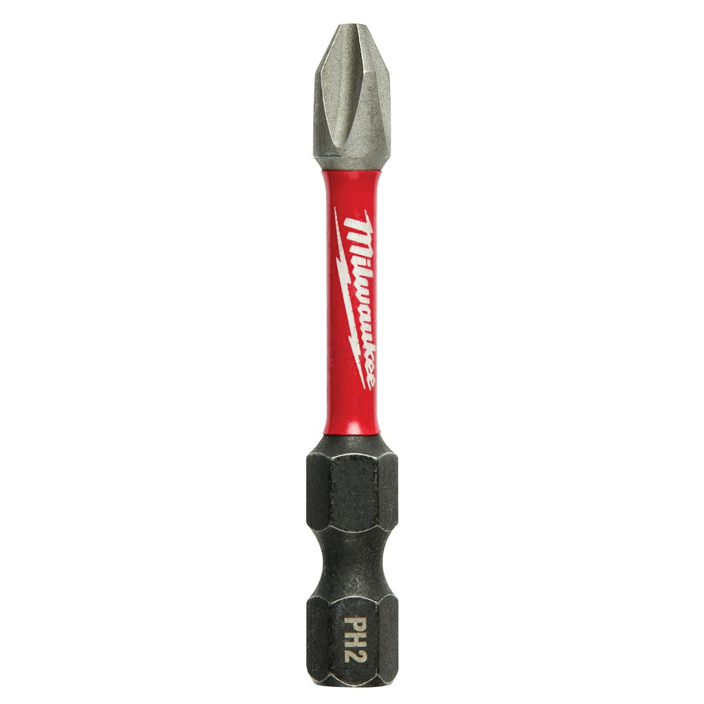 Milwaukee 48-32-4602 2” SHOCKWAVE Impact Phillips #2 Power Bits (Pack of 5)