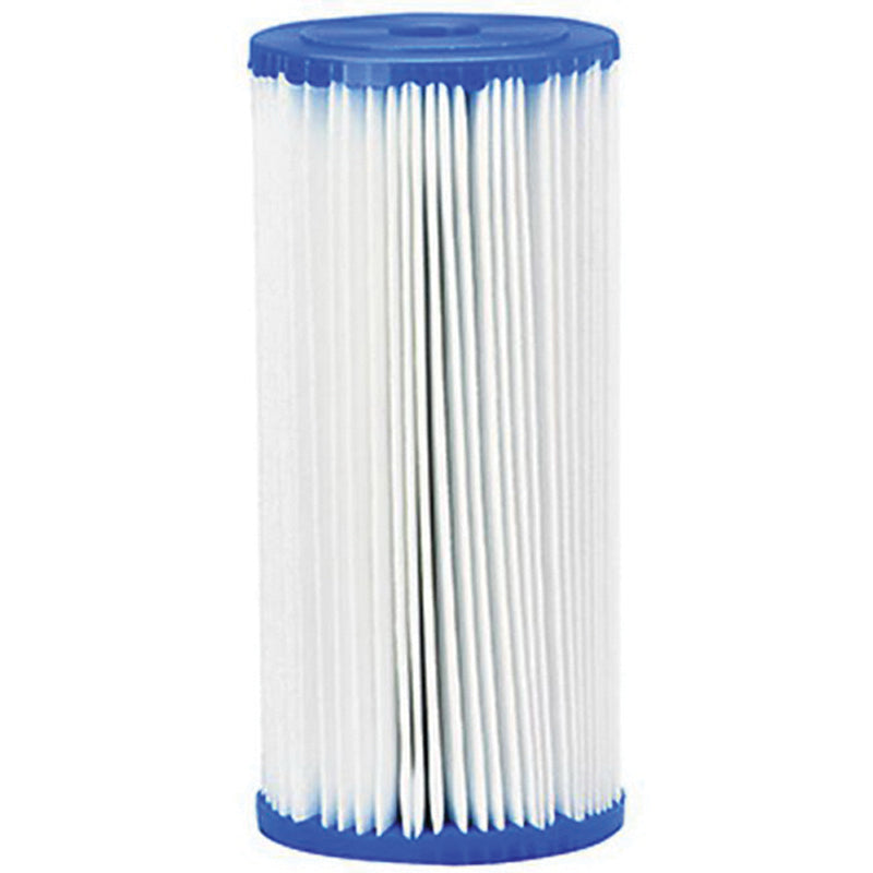 Pentair 155101-51 W30PEHD Series Cartridge, 30 um, Pleated Polyester, 4-1/2 in Dia, 9-3/4 in H
