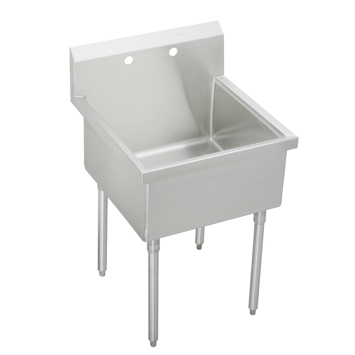 Elkay Sturdibilt Stainless Steel 27" x 27-1/2" x 14" Floor Mount Single Compartment 2-Hole Scullery Sink