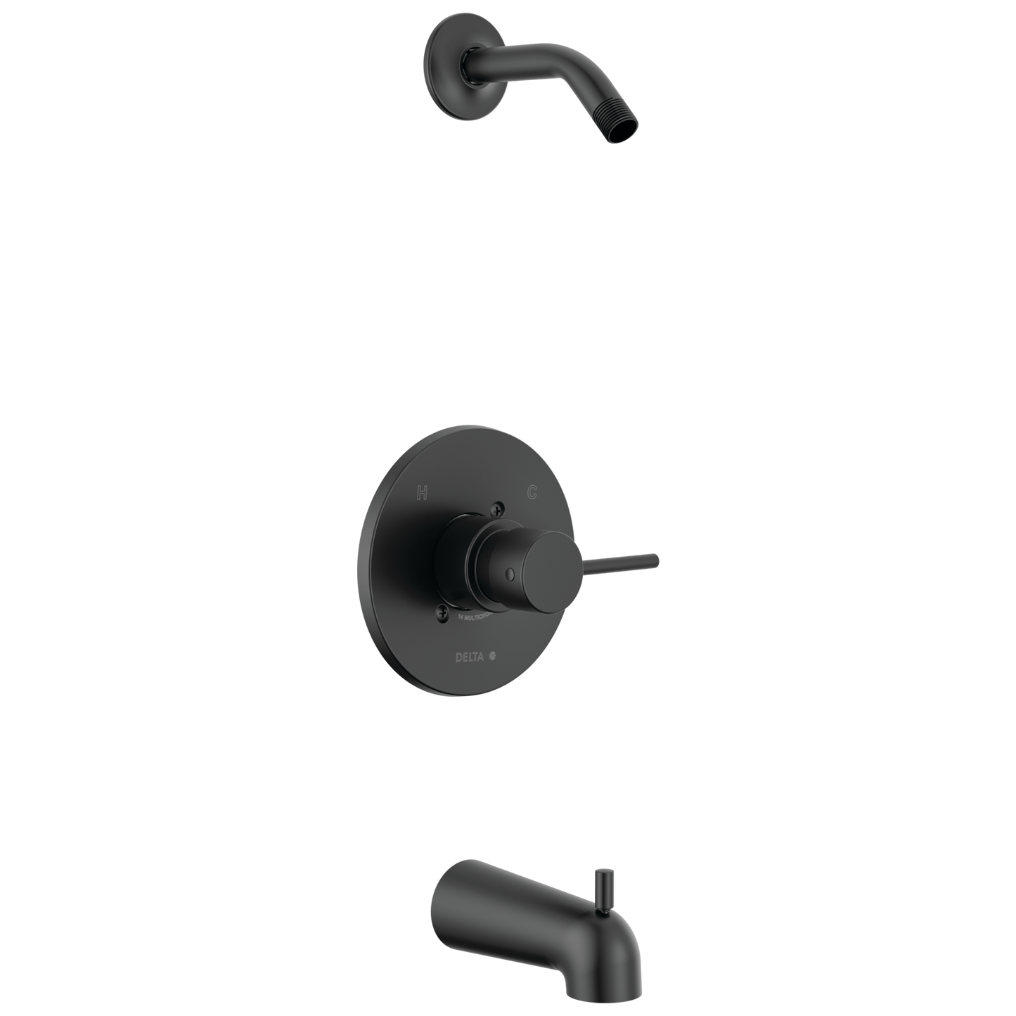 Delta Modern T14459 Monitor 14 Series Tub & Shower Trim - Less Head - Matte Black