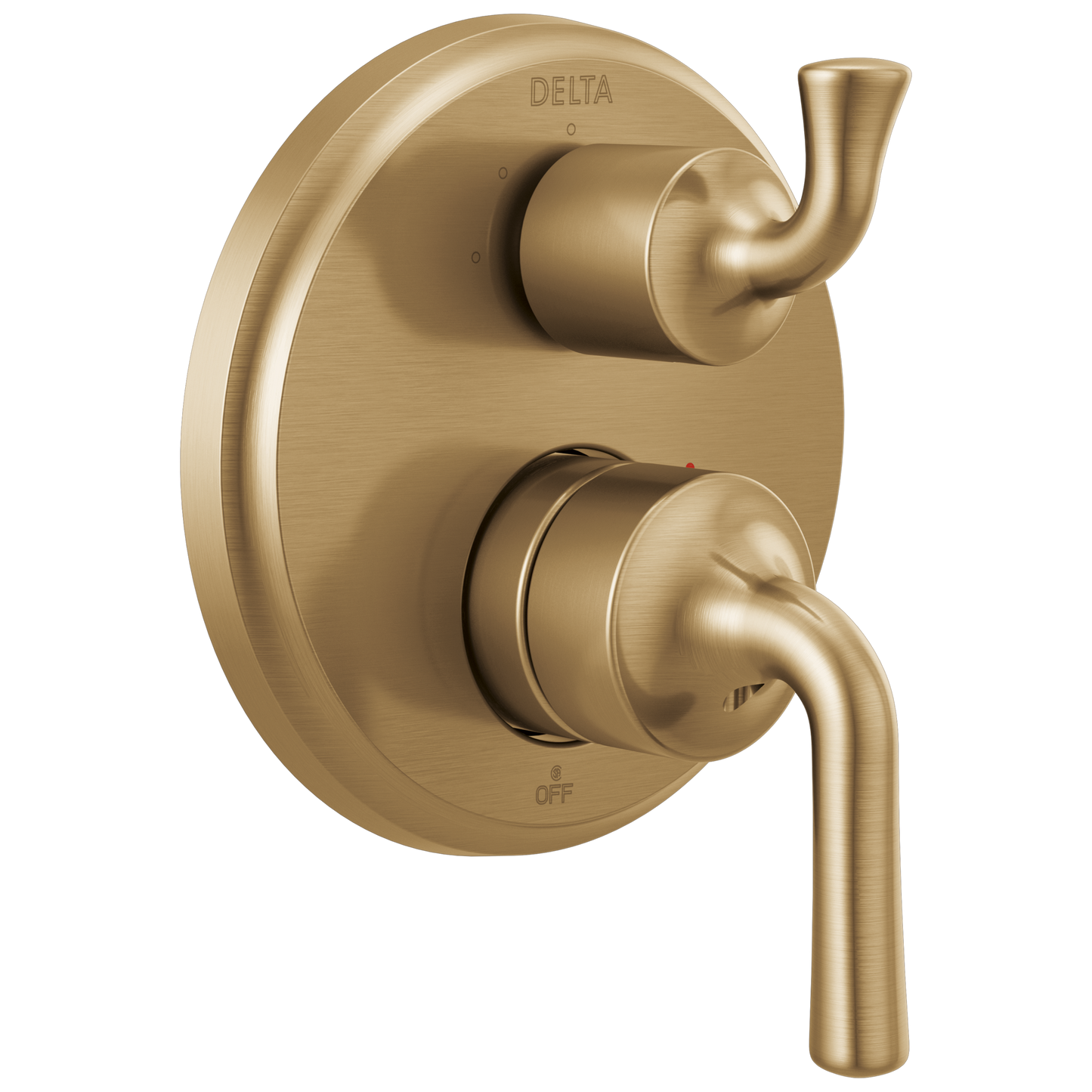 Two-Handle Monitor 14 Series Valve Trim with 3-Setting Integrated Diverter