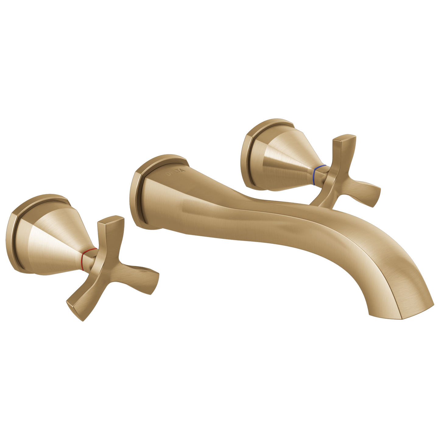Delta Stryke T35766LF Two Handle Wall Mount Bathroom Faucet Trim - Lumicoat Champagne Bronze